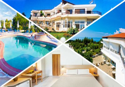 Септември в Халкидики, Гърция! Нощувка на база All inclusive + басейн в хотел Pashos***, Криопиги
