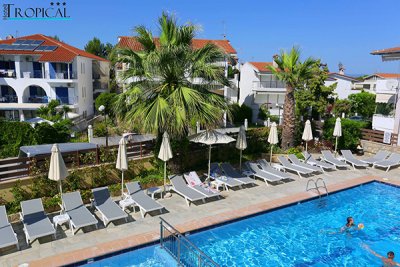 Ранни записвания: 7 нощувки със закуски и вечери в Tropical Hotel 4*, Ханиоти, Халкидики, Гърция през Юли и Август!