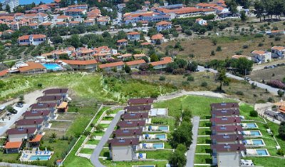 Ранни записвания: 3 нощувки във вила с басейн за 8 човека в Bomo Villas Kosma, Ханиоти, Халкидики, Гърция през Май!