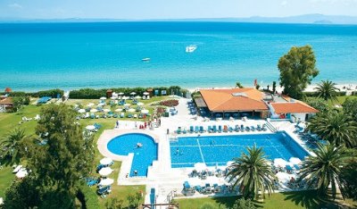 Ранни записвания: 3 нощувки със закуски и вечери в хотел Grecotel Pella Beach 4*, Халкидики, Гърция през Май!