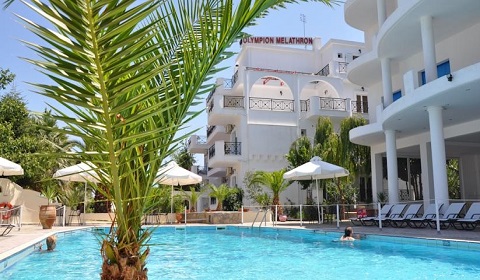 Майски празници: 3 нощувки със закуски и вечери в хотел Olympion Melathron 3*, Олимпийска Ривиера, Гърция!