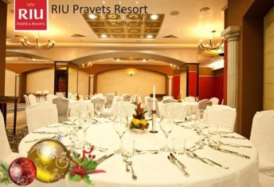 КОЛЕДА в RIU PRAVETS RESORT 4*: ЕДНА Нощувка със закуска и ВЕЧЕРЯ за 169 лв. за ДВАМА + Wellness пакет + Безплатно Дете до 10 г.