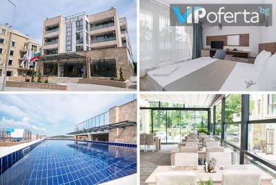 Пакети за нощувка със закуска, закуска и вечеря или Ultra All inclusive + басейн от Хотел Синема, Приморско