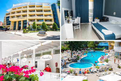 Пакети на база All inclusive, дете до 11.99 г. безплатно + басейн и анимация от Хотел Сън Палас 4*, Слънчев бряг