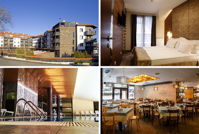 Пакети със закуска и вечеря + уелнес пакет и басейн в Хотел Каза Карина****, Банско