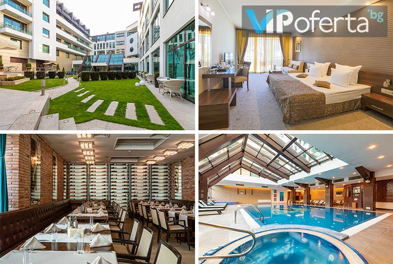 Пакет със закуска, вечеря + SPA пакет, Дете до 11.99 г. безплатно + минерални басейни в СПА Хотел Персенк 5*, Девин