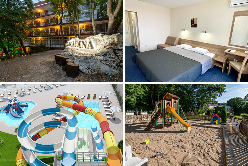 All inclusive пакет, басейн и аквапарк, детски клуб от BSA Градина хотел и аквапарк, Златни Пясъци