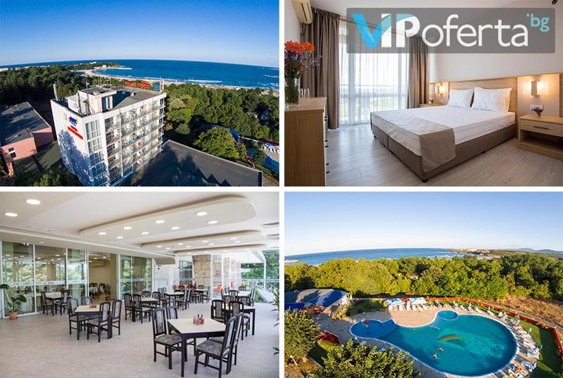 Еднодневен пакет със закуска и вечеря в икономична или реновирана стая + басейн в Хотел КООП, Китен