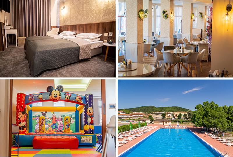 Еднодневен пакет със закуска и вечеря + сезонен басейн с детска секция от Форум Спорт Палас, Дряново