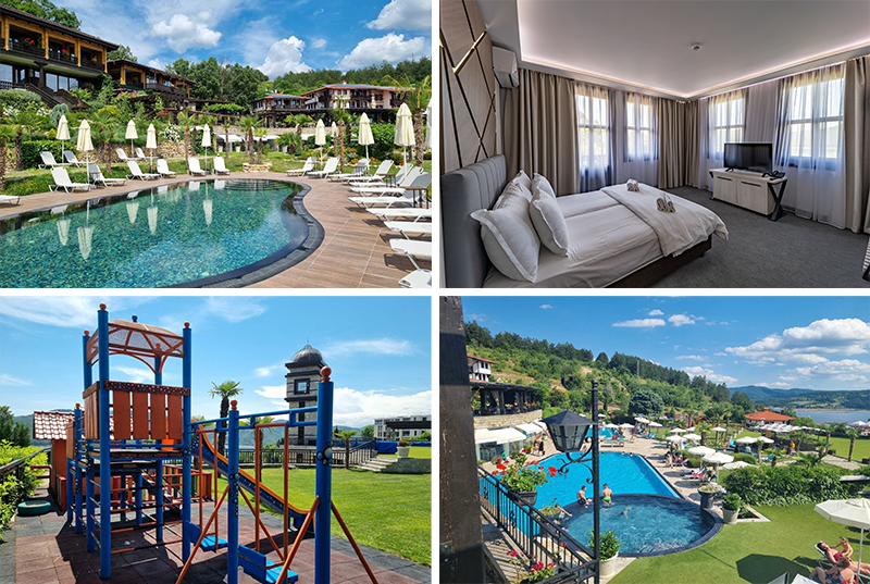 Еднодневен пакет със закуска, ползване на външни басейни, джакузи, детски площадки от Хотелски комплекс "Главатарски хан", с.Главатарци