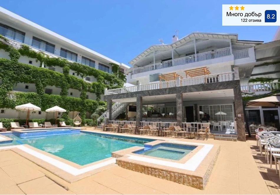 Почивка в Ханиоти, Гърция: Нощувка на човек със закуска и възможност за вечеря + басейн в Olympic Kosma Hotel***