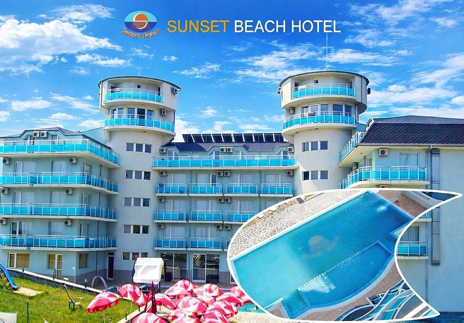 Море 2026 в Лозенец: 3, 5 или 7 нощувки на човек със закуски и вечери + басейн в хотел Сънсет Бийч***