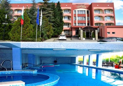 Почивка от октомври в Балнео-хотел Гергана, Хисаря: 5 нощувки на човек със закуски, обеди и вечери + минерален басейн + медицински преглед и процедури.