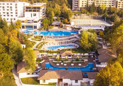 Дълъг уикенд в Сандански! 3 нощувки на човек със закуски, вечери по желание + МИНЕРАЛЕН басейн и СПА пакет в хотел Медите СПА Резорт*****