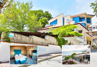 Почивка в Балчик: Нощувка на човек със закуска и вечеря + релакс зона в хотел Бяла къща