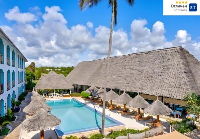 На първа линия в AHG SUN BAY MLILILE BEACH HOTEL 4*, Занзибар: Самолетен билет от София + 7 нощувки на човек със закуски, обеди и вечери