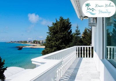 На ПЪРВА линия 2026г в Несебър! Нощувка на човек от хотел Хавай