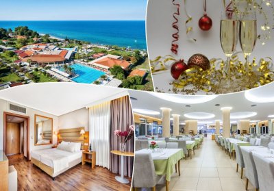 Нова Година в Пиерия, Гърция! 2 или 3 нощувки на човек със закуски и вечери, едната Празнична в хотел Poseidon Palace****. ДЕТЕ до 12.99г. БЕЗПЛАТНО!