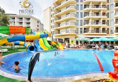 Нощувка на човек на база All Inclusive + басейни и СПА в Престиж хотел и аквапарк****, Златни Пясъци