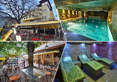 Нощувка на човек със закуска и вечеря + басейн и релакс зона с минерална вода от хотел България, Велинград