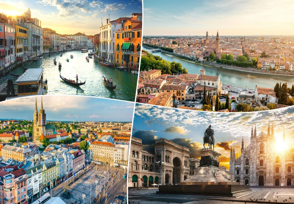 Септемврийски празници в Италия - Загреб, Верона, Венеция, Милано. Транспорт, 3 нощувки на човек със закуски от ТА Далла турс