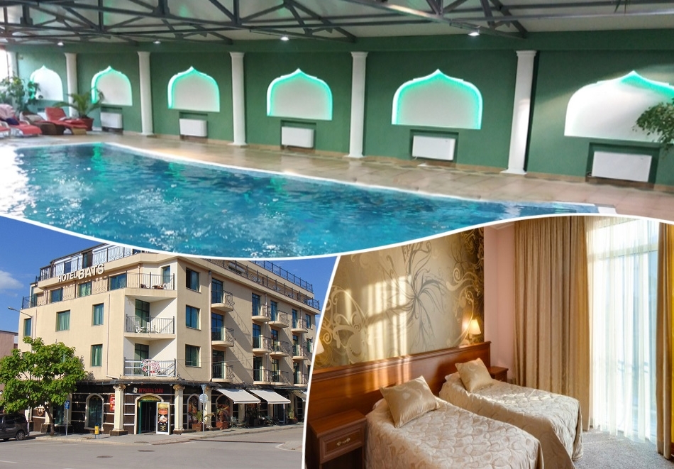 Нощувка на човек със закуска + топъл минерален басейн и релакс зона от хотел Бац****, Петрич