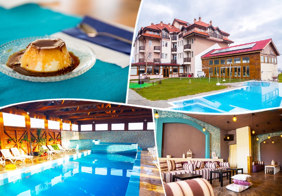 Септемврийски празници в село Баня, до Банско! 2 нощувки на човек със закуски и вечери + 2 басейна с минерална вода в хотел Севън Сийзънс