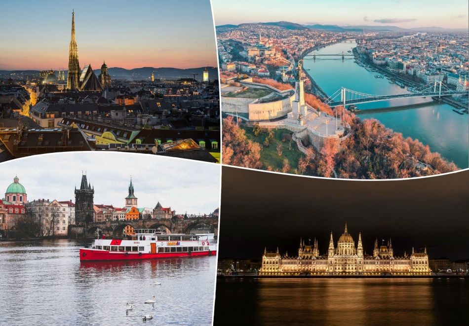Екскурзия до Будапеща, Прага и Виена!. 4 нощувки на човек със закуски + транспорт от ТА Холидей БГ Тур