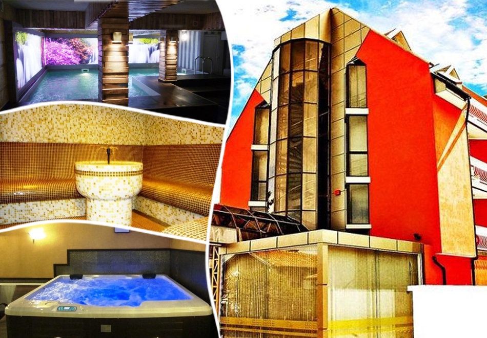 Нощувка на човек със закуска и вечеря + басейн и релакс зона в РЕНОВИРАНИЯ хотел Виа Лакус, Сапарева баня!