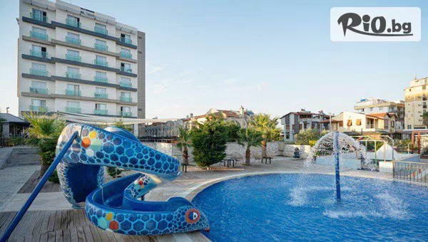 Луксозна почивка в Hotel Musho 4*, Айвалък! 7 All Inclusive нощувки + Безплатно за дете до 5.99 г. + басейни и чадъри и шезлонги на плажа
