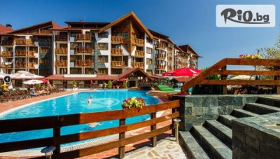 Почивка в Банско през Април! Нощувка на база All Inclusive в луксозен апартамент + вътрешен басейн и релакс зона, от Ваканционен клуб Белведере 4*
