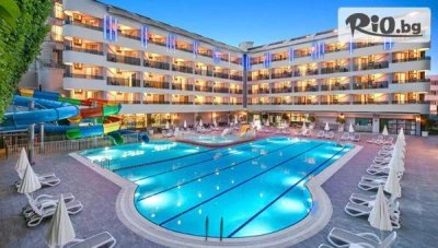Самолетна почивка в Avena Resort and SPA 4*, Алания през Май и Юни! 7 All Inclusive нощувки + открит басейн и водни пързалки с полет от София
