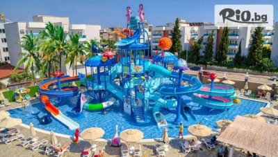Самолетна семейна почивка в Blue Wave Suite Hotel 4*, Алания! 7 All Inclusive нощувки + 2 открити басейна и водни пързалки, с полет от София - през Септември и Октомври