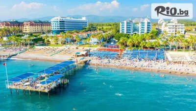 Самолетна почивка на първа линия в Concordia Celes 5*, Алания! През Септември и Октомври - 7 Ultra All Inclusive нощувки + открит басейн с водна пързалка, СПА зона и полет от София