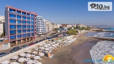 На първа линия в Поморие през Август и Септември! Нощувка, от Хотел Sunny Bay