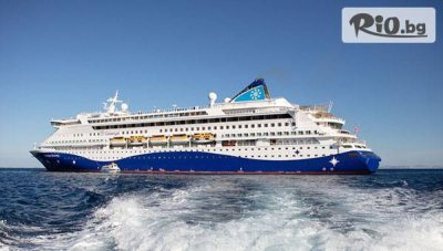 За 24 Май 2026: 6 Топ Дестинации с Круиз Celestyal DISCOVERY - Санторини, Миконос, Родос, Патмос, Крит и Кушадасъ - 4 нощувки с изхранване на круизния кораб
