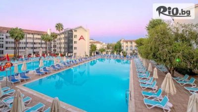 Късно Лято 2026 в Armas Bella Sun 5*, Сиде! 7 Ultra All Inclusive нощувки + 2 басейна с 2 водни пързалки и полет от София - през Септември и Октомври