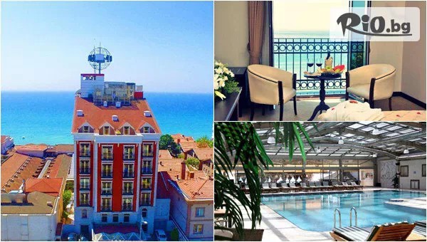 Морско бягство в Кумбургаз на първа линия в Blue World Hotel 4*! 4 нощувки със закуски и вечери + транспорт от Бургас и Варна