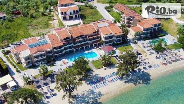 Почивка в Rachoni Bay Resort 3*, о-в Тасос през Май! 2 нощувки, закуски и вечери + автобусен транспорт