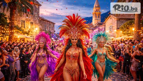 Карнавал в сърцето: 5-дневна магия в Будва! Екскурзия с включени 3 нощувки със закуски и вечери в Hotel Grbalj + транспорт и водач