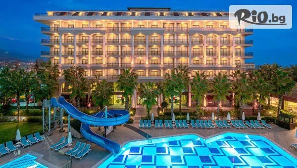 Късно лято в Club Sun Heaven 5* на Първа Линия в Алания! 7 Ultra All Inclusive нощувки + 2 открити басейна и водна пързалка с полет от София