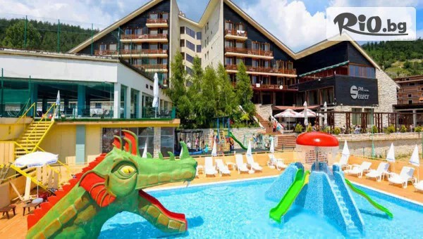 СПА Релакс в Спа Хотел Селект 4*, Велинград! Нощувка с изхранване по избор + вътрешен и външен минерален басейн, сауна, парна баня и джакузи до Април