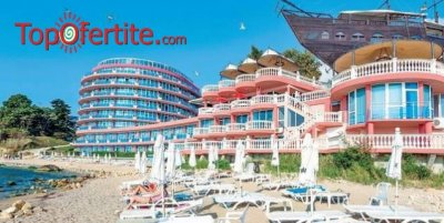 Сириус Бийч Хотел & СПА, Св. Константин и Елена! Нощувка на база All Inclusive + чадър и шезлонг на плажа, закрит басейн с мин. вода, открит басейн с мин. вода, открит басейн с морска вода, открит голям басейн и анимация на цени от 58 лв. на човек